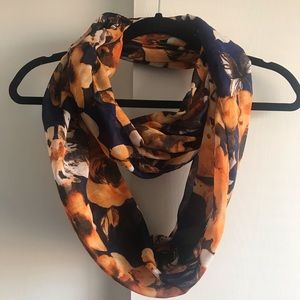 Floral infinity scarf